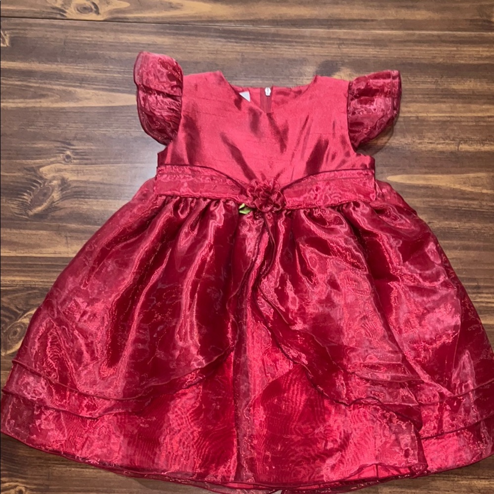 Peachy Kids Elegant Red Dress size 3T
